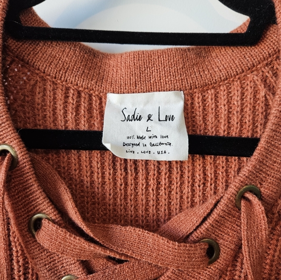 Burnt Orange Knit Sweater - Picture 2 of 4